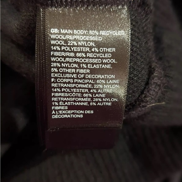 North Face Women's Harrison Wool Pullover Fleece ⚫️ TNF Hoodie Sz Small - Picture 6 of 8